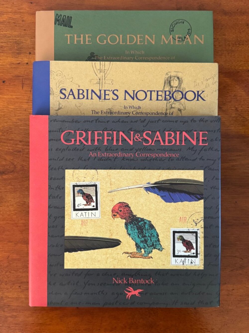 Nick Bantock Griffin & Sabine Trilogy HC First Editions Complete Set All Inserts